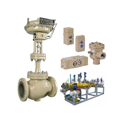 SAMSON 3241 Kursi Berulir Industri Katup Globe Pneumatik SAMSON 3756 Penguat Volume