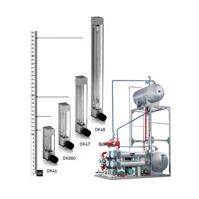 Krohne DK46 DK47 DK48 DK800 Variable Area Flowmeter Metal Tube Rotameter Pengukuran Aliran Industri