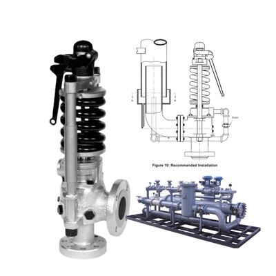Katup Pengaman Pegas Maxiflow Terkonsolidasi untuk Uap Suhu Tinggi dengan Standar API 526