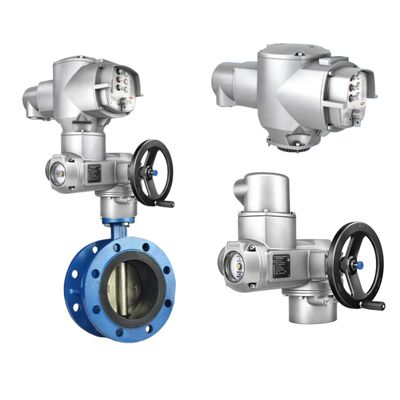 Badan Katup Kupu-kupu Katup Bola Cina dan Aktuator Putaran Auma Seri SQ dengan Unit Kontrol AM