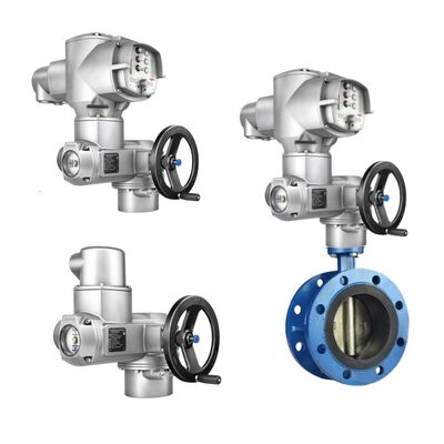 Badan Katup Kupu-kupu Katup Bola Cina dan Aktuator Putaran Auma Seri SQ dengan Unit Kontrol AM