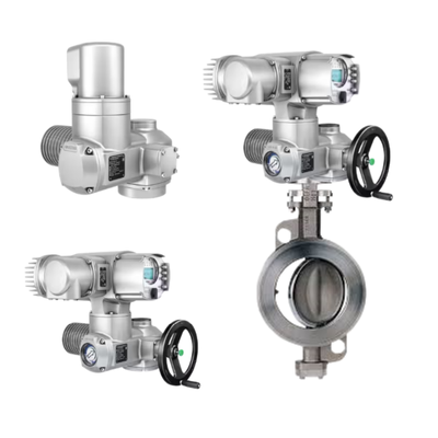 New SA Actuator Torque range 10 Nm to 32 000 Nm Electric Valve Actuator AUMA SA16.2-F16 Multi Turn Actuator and Keystone Butterfly Valve
