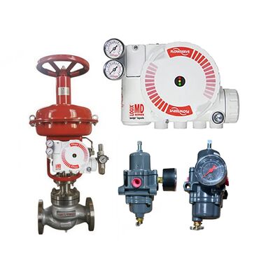 Fisher 67CFR Filter Regulator Flowserve Logix 3410MD-28-D6-M-04-50-0G-00 Pengontrol Katup Digital Positioner