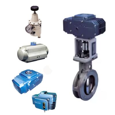 KOSO 710E 720E Eksentrik PARA SEAL Klep Kupu-kupu dengan 3620R 6300RB Pneumatic Cylinder Autuators