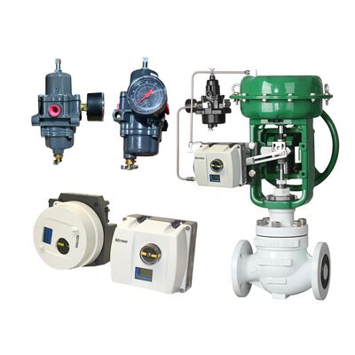 Me-tso Valmet Neles ND7000 Series Smart Valve Controller Positioner dengan Fisher 67C Series Pressure Regulator