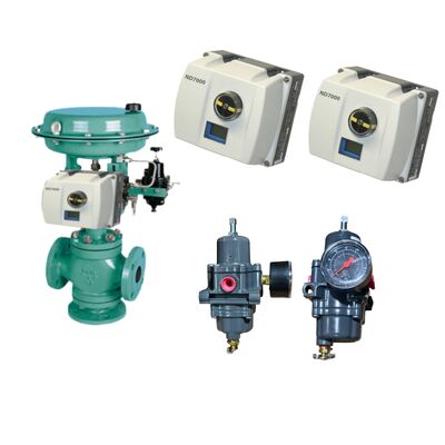 Neles ND7000 Digital Valve Controller with HART Communication IP66 Protection and Loop Powered Fisher 67CFR Filter Regulator