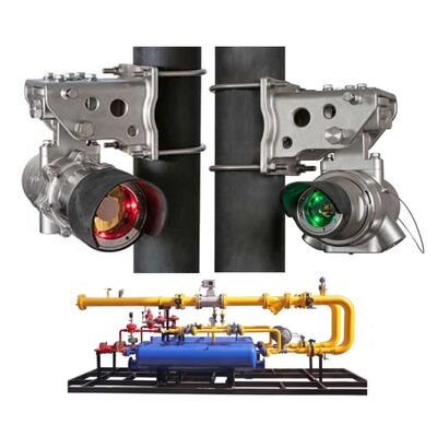 DET-TRONICS FlexSight LS2000 Open Path Infrared Hydrocarbon Gas Detector dengan Deteksi Infrared Dual-Wavelength, Kandang Baja Rinsing dan 200 Meter Range Deteksi