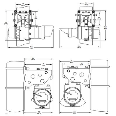 DET-TRONICS FlexSight LS2000 Detektor Gas Jalur Terbuka dengan Jangkauan Deteksi 200m Teknologi IR Dual-Panjang Gelombang dan Selungkup Baja Tahan Karat
