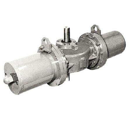 Aktuator Silinder Pneumatik KOSO 6300 6400 6500 7300 7900 dengan Katup Kupu-kupu Lubang Besar Besi Cor Ulet GLV