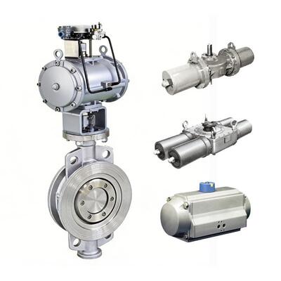 KOSO 9000 Series Actuator dengan STV D373H-25C Hard Seal Butterfly Valve untuk Pengendalian Proses Industri