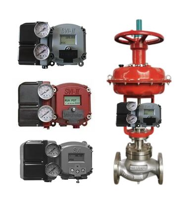 Katup Kontrol dengan Baker Hughes Masoneilan Digital Valve Positioner SVI2-21123121 Pneumatic Booster YT-200 Filter Regulator
