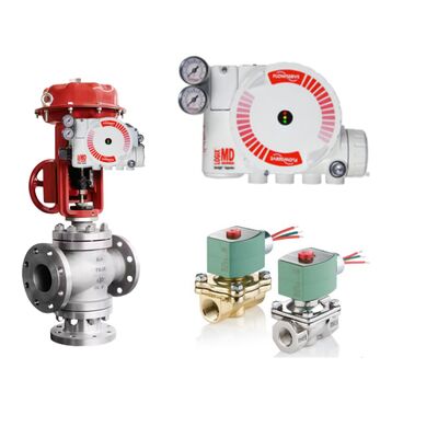 Flowserve Logix 3200MD Digital Valve Positioner HART Smart Control dengan Katup Solenoid ASCO
