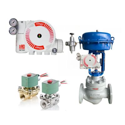Flowserve Logix 3200MD Digital Valve Positioner HART Smart Control dengan Katup Solenoid ASCO