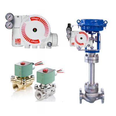 Flowserve Logix 3200MD Digital Valve Positioner HART Smart Control dengan Katup Solenoid ASCO