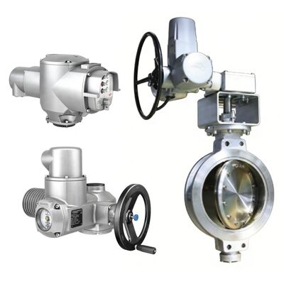 NEWAY TC Triple Offset Butterfly Valve dengan AUMA SG Actuator untuk pembangkit listrik Industri Kimia