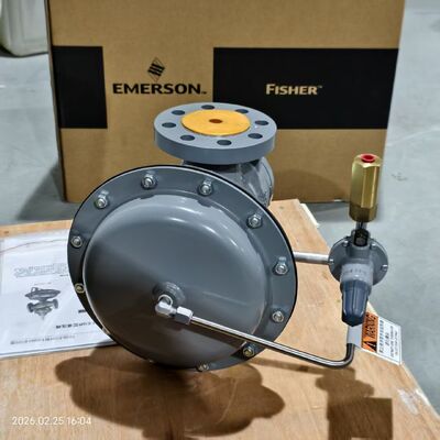 Fisher Regulator 1190 Gas Tekanan Rendah Blanketing Valve Pilot Dioperasikan Pressure Reducing Valve Untuk Skid Mounting