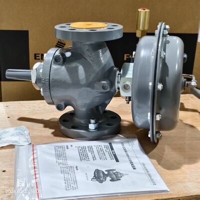 Fisher Regulator 1190 Gas Tekanan Rendah Blanketing Valve Pilot Dioperasikan Pressure Reducing Valve Untuk Skid Mounting