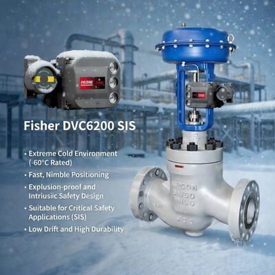Pemasok Stok Pengontrol Katup Digital Sistem Instrumen Keselamatan Fisher FIELDVUE DVC6200 SIS