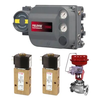 Penyediaan dalam persediaan: Emerson Fisher Fieldvue DVC6200S-204/PD/M20/G160B/ATEXIS Valve Positioner (dipasangkan dengan NORGREN 25003 Series Direct-Acting Solenoid Valve)