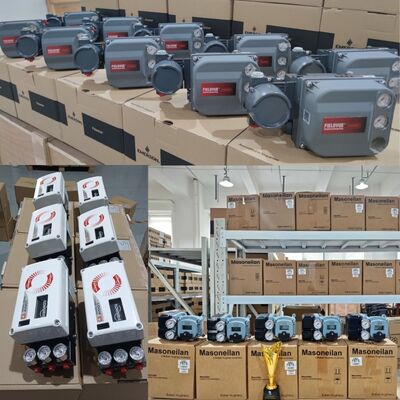 Katup Bola Kontrol Cina dengan Positoner Flowserve Logix 3800 PMV D3 PMV P5/EP5 F5 520MD 3200MD 420 dan Booster YT-325 Tersedia