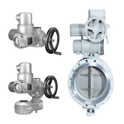 CHUANYI VBJG 600001 Triple Excentric Butterfly Valve Dengan AUMA SA SQ Series Electric Actuator untuk Pengendalian Cairan
