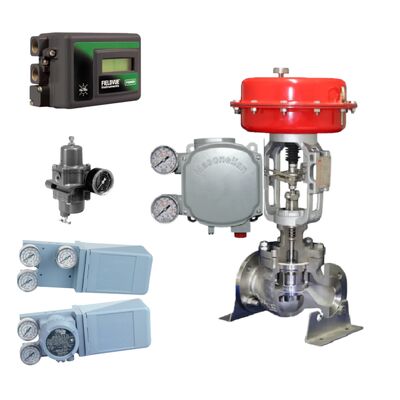 4-20mA Power Supply Smart Digital Control Valve Positioner Baja Tahan Karat Masoneilan SVI3 dan 4700E Electro Pneumatic Positioner