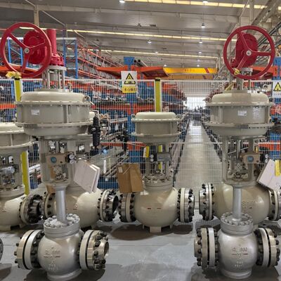 Cina Pneumatic Control Valve dengan SAMSON 3730 3731 Smart Valve Positioner dan Fisher 67CFR 67DFR FILTER REGULATOR dalam stok