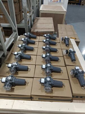 Cina Pneumatic Control Valve dengan SAMSON 3730 3731 Smart Valve Positioner dan Fisher 67CFR 67DFR FILTER REGULATOR dalam stok