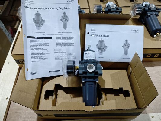 FISHER 67D Seri yang dioperasikan langsung dan regulator gas peredam tekanan filter