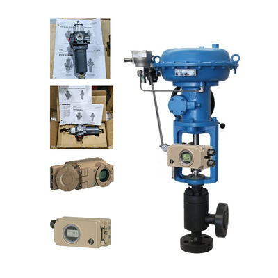 Cina Pneumatic Control Valve dengan SAMSON 3730 3731 Smart Valve Positioner dan Fisher 67CFR 67DFR FILTER REGULATOR dalam stok