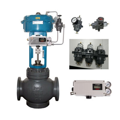 Katup Kontrol China dengan Rotork YTC Valve Positioner YT-3100 YT-3300 dan Regulator Filter 67DFR-24/C3 67DF-2343-125871 Tersedia