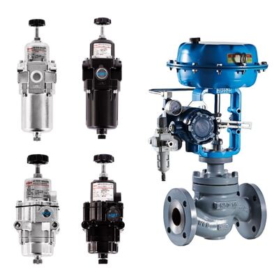 Rotork YT220 YT225 Filter Regulator untuk Pengolahan Minyak Gas Air Perawatan Kimia Tenaga Farmasi
