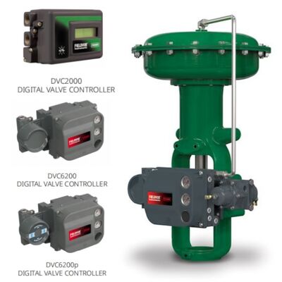 Fisher 657 667 Diafragma Aktuator dengan DVC2000 DVC6200 Positioner untuk Energi Kimia Gas Minyak