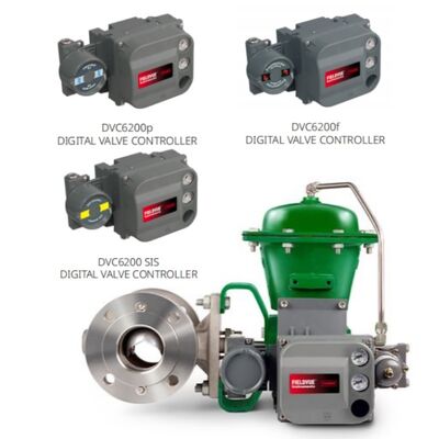 FiSher 2052 Spring dan Diaphragm Rotary Actuator dengan DVC6200 Positioner untuk Gas Minyak