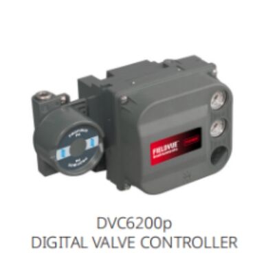 FiSher 2052 Spring dan Diaphragm Rotary Actuator dengan DVC6200 Positioner untuk Gas Minyak