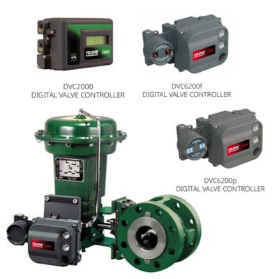 Aktuator Putar Fi Sher 1052 dengan Positioner DVC2000 DVC6200 untuk Minyak Gas Kimia Daya