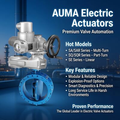 Aktuator Listrik AUMA SA SQ Multi Turn Part Turn Valve Aktuator Listrik Baru