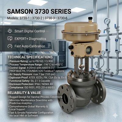 BARU SAMSON 3730 Smart Valve Positioner 3730-3 3730-4 Positioner 3277 Aktuator Pneumatik Samson Control Valve Pemasok Asli