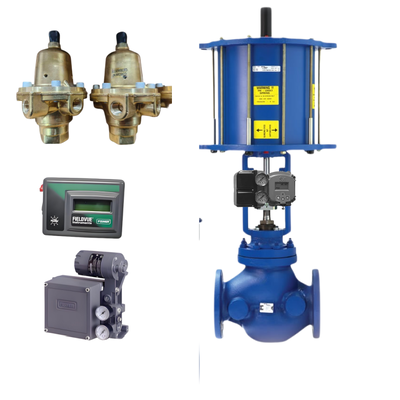 Katup Kontrol Pnuematik Baru dan Andal Spiraxsarco dan Regulator FISH-ER 67DFR dan Pengendali DVC2000 3582I dan Masoneilan Positioner SVI2