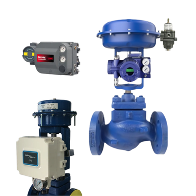 Industri minyak dan gas Pneumatic Valve Positioner Fish-er DVC2000 DVC6200 dan FOXBORO Controller dan Spirax Sarco Valve KE73 dan Aktuator PN9223E