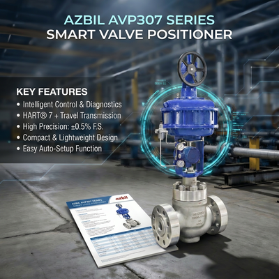 Azbil AVP307 Digital HART Elektro Pneumatic Control Valve Positioner F-isher 67C 67D Filter Regulating Valve