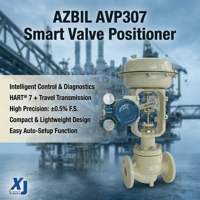 Stok Azbil AVP307 Digital Elektro Pneumatik HART Control Valve Positioner Solenoid Pilot Valve Pneumatik Control Valve