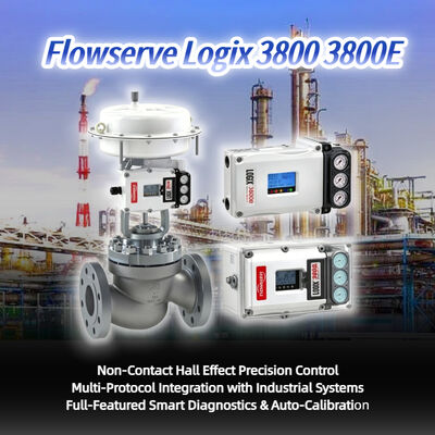 High Precision Flowserve Logix 3800 3800E Digital Valve Positioner Bagian-bagian Valve Kontrol yang dapat diandalkan
