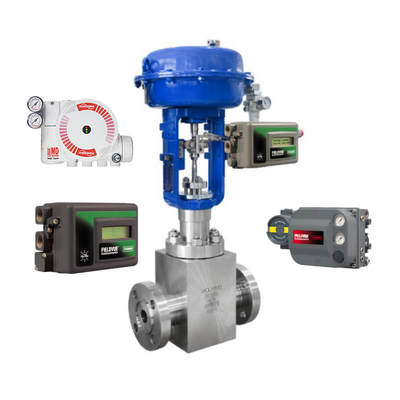 Pengendali Katup Bola Kontrol Pneumatik DVC6200 DVC2000 dan Katup Solenoid ASCO dan FLOWSERVE 3200MD 520MD 3800MD Pengatur Posisi Katup