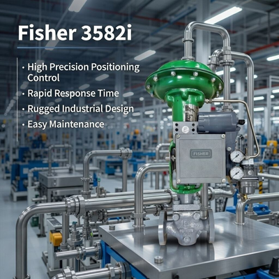 F-isher 3582i Mechanical Electro Pneumatic Valve Positioner OEM Single Acting Control Valves Mesin pengontrol alat pengontrol