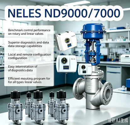 Neles Valmet Me-tso ND7000 ND9000 Positioner Pengontrol Katup Digital Cerdas Pneumatik