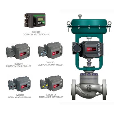 Fi sher FIELDVUE DVC6200 Digital Valve Positioner Aksi Ganda dengan Umpan Balik Otomatisasi Industri