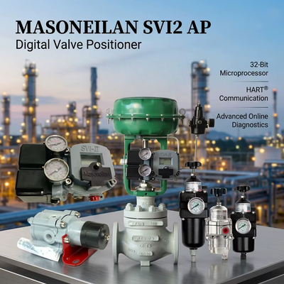 Pemasok Masoneilan 78-40 SVI2 AP Smart Digital Valve Positioner Tissin Air Filter Regulator OEM Kontrol Valve Stock