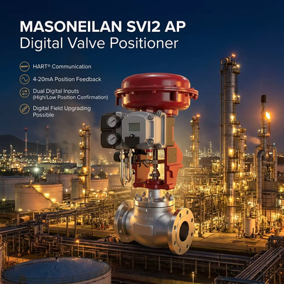 Masoneilan SVI2 AP Smart Digital Valve Controller Control Valve Positioner China CHUNHUI Kontrol Solenoid Valve Pemasok