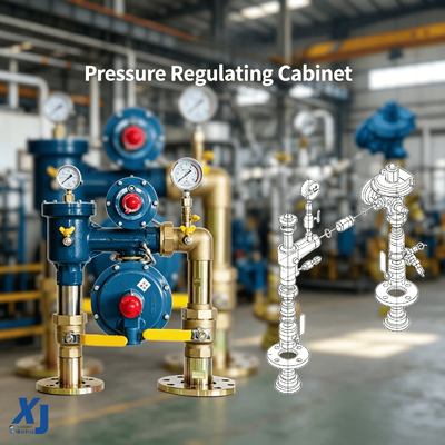 China Gas Pressure Regulator CHTA CHTB CHTC CHTD CHTF Bangunan Tekanan Pengatur Box Distrik Tekanan Pengatur Kabinet